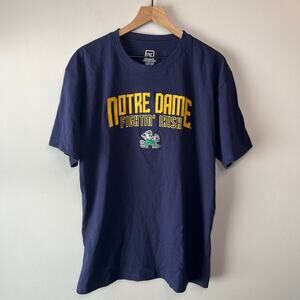 Proedge Knights Apparel Notre Dame Fightin' Irish T-shirt Navy Blue Size Large